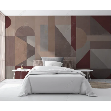 Fototapet Fara Imbinari Forme Geometrice - Living si Dormitor Premier Decor