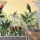 Fototapet fara imbinari Parrots In The Exotic Forest
