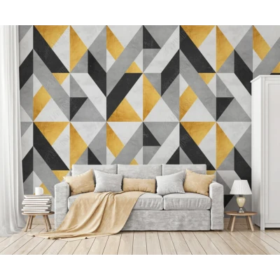 Fototapet fara imbinari Colorful Geometry Premier Decor