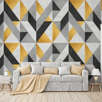 Fototapet fara imbinari Colorful Geometry Premier Decor