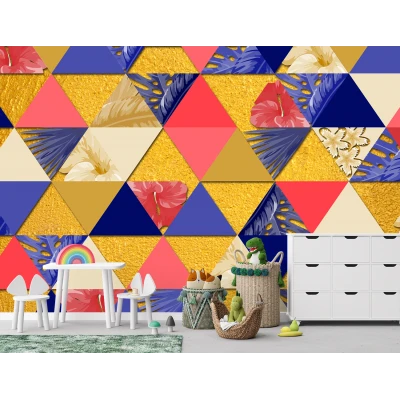 Fototapet Dintr-o Bucata 3D - Spectrul Geometric Premier Decor