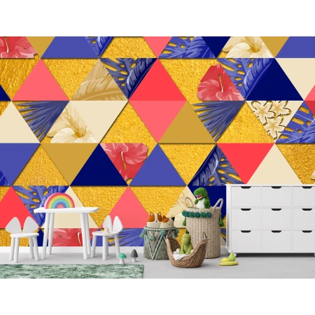 Fototapet Dintr-o Bucata 3D - Spectrul Geometric Premier Decor