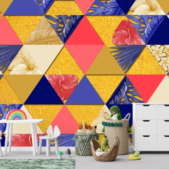 Fototapet Dintr-o Bucata 3D - Spectrul Geometric
