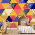 Fototapet Dintr-o Bucata 3D - Spectrul Geometric