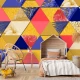 Fototapet Dintr-o Bucata 3D - Spectrul Geometric