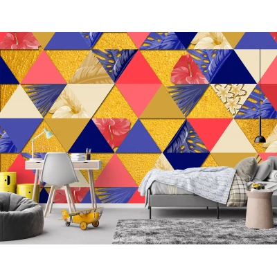 Fototapet Dintr-o Bucata 3D - Spectrul Geometric Premier Decor