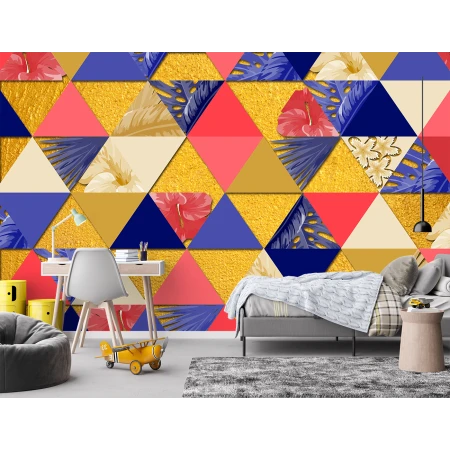 Fototapet Dintr-o Bucata 3D - Spectrul Geometric Premier Decor