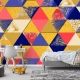 Fototapet Dintr-o Bucata 3D - Spectrul Geometric