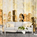 Fototapet Dintr-o Bucata Abstract Oraș 3D - Decor Modern