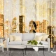 Fototapet Dintr-o Bucata Abstract Oraș 3D - Decor Modern