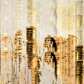 Fototapet Dintr-o Bucata Abstract Oraș 3D - Decor Modern