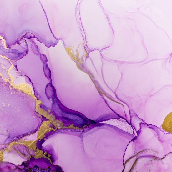 Fototapet fara imbinari Dream Golden Lilac Watercolor