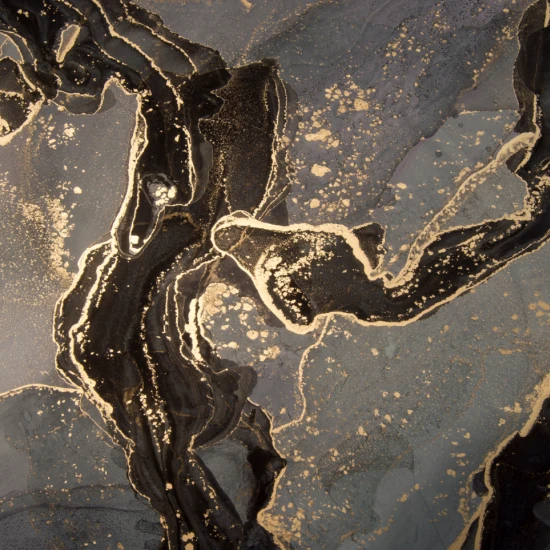 Fototapet fara imbinari Dream Darkened Golden Fluid Art