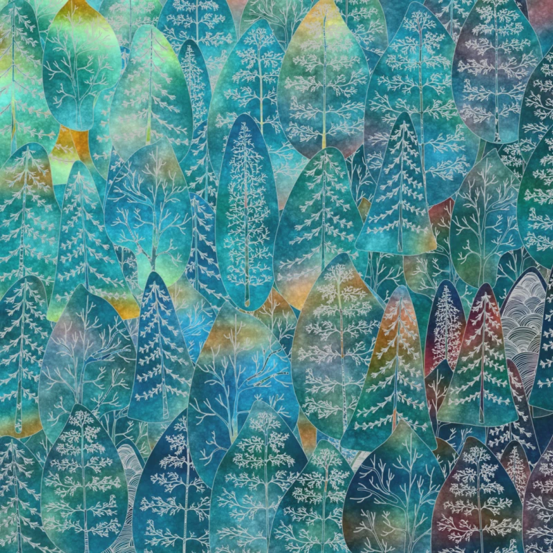 Fototapet fara imbinari Dream Forest Leafs
