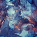 Fototapet fara imbinari Dream Galaxy Fluid Art Gold