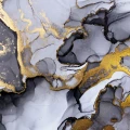 Fototapet fara imbinari Dream Black And Shiny Golden
