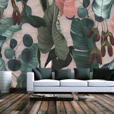 Fototapet textura canvas fara imbinari Dream Leafs Premier Decor