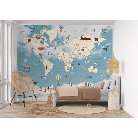 Fototapet fara imbinari Dream Map