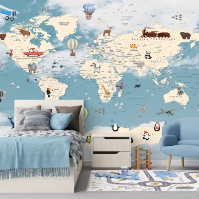 Fototapet fara imbinari Dream Map Premier Decor