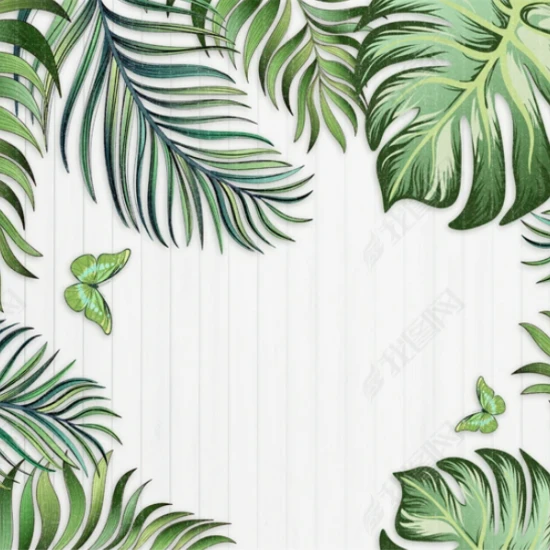 Fototapet fara imbinari Dream Splendorous Tropical Leaves