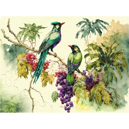 Fototapet fara imbinari textura canvasDream Watercolor Premier Decor