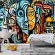 Fototapet fara imbinari graffiti colorat abstract