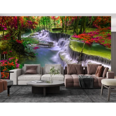 Fototapet Fara Imbinai 3D Pisaj Cascada Living si Dormitor Premier Decor