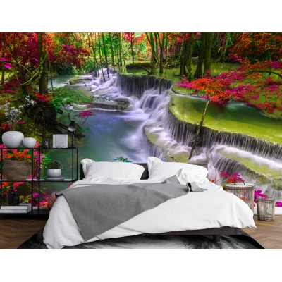 Fototapet Fara Imbinai 3D Pisaj Cascada Living si Dormitor Premier Decor