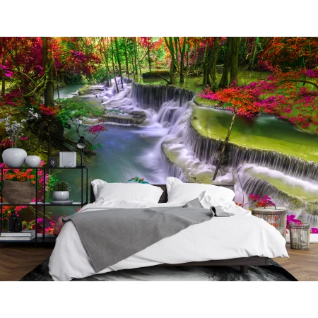 Fototapet Fara Imbinai 3D Pisaj Cascada Living si Dormitor Premier Decor