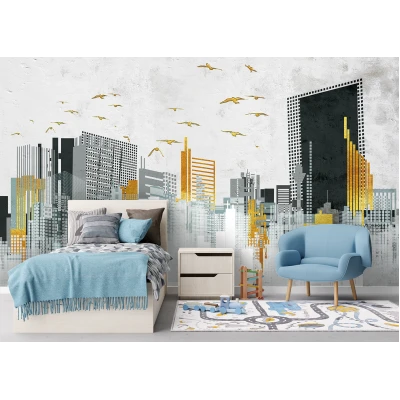 Fototapet fara imbinari Abstract City Premier Decor