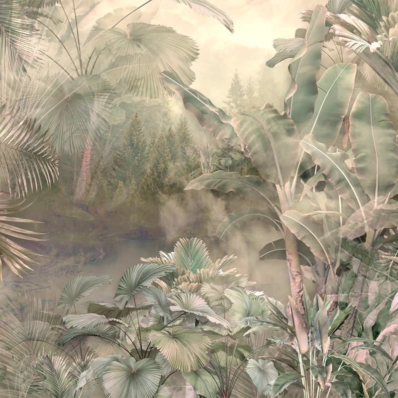 Fototapet fara imbinari Abstract Jungle