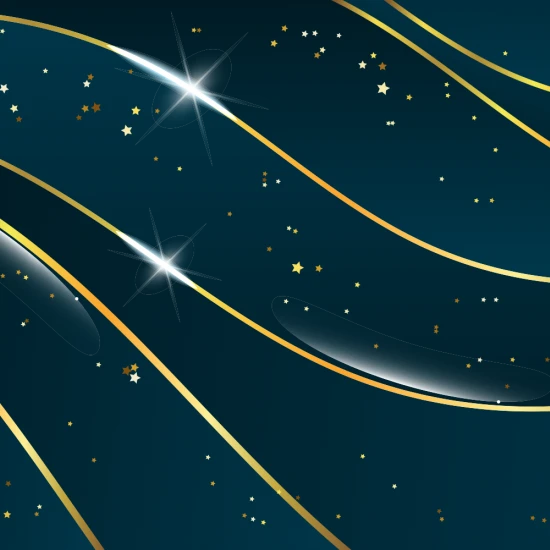 Fototapet Fara Imbinari Abstract Living si Dormitor - Unde Aurii