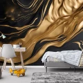 Fototapet Aur Lichid Abstract - Lux și Modernism pentru Living și Dormitor