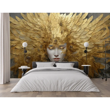 Fototapet Fara Imbinari Auriu - Zeita Soarelui - Living si Dormitor Premier Decor