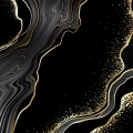 Fototapet Black and Gold Marble - Eleganță Dinamică pentru Interioare rafinate