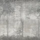Fototapet fara imbinari Black and White Forest