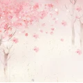 Fototapet fara imbinari Cherry Blossom