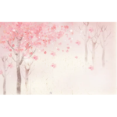 Fototapet fara imbinari Cherry Blossom Premier Decor