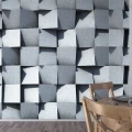 Fototapet fara imbinari ciment geometric