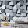 Fototapet fara imbinari ciment geometric