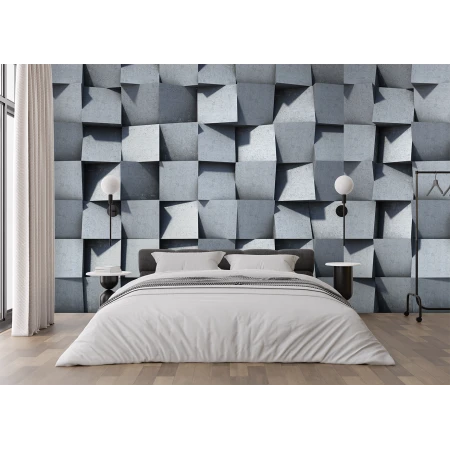 Fototapet fara imbinari ciment geometric Premier Decor