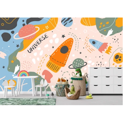 Fototapet fara imbinari colorat pentru copii Premier Decor