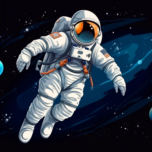 Fototapet fara imbinari cosmonaut