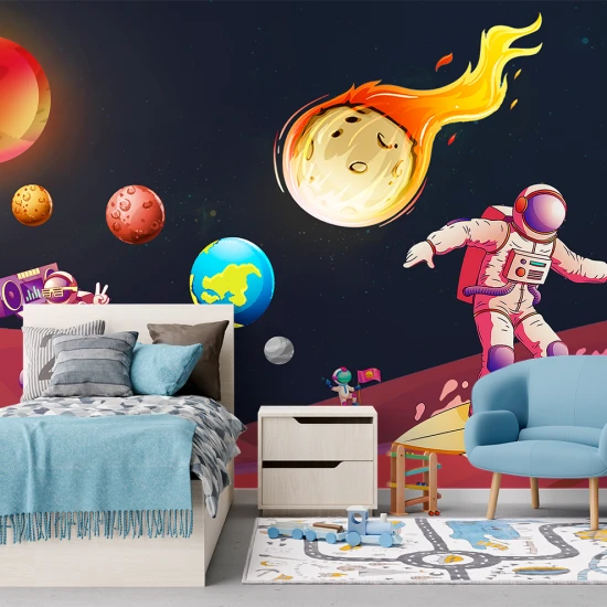 Fototapet fara imbinari Cosmonauti in Spatiu