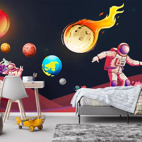 Fototapet fara imbinari Cosmonauti in Spatiu