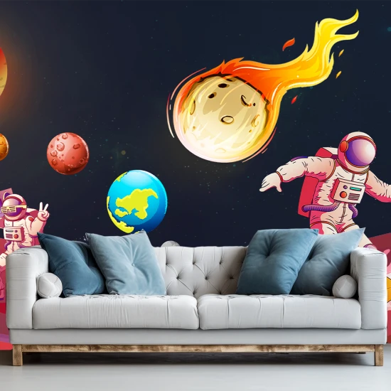 Fototapet fara imbinari Cosmonauti in Spatiu