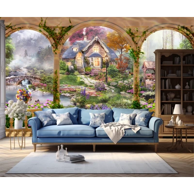 Fototapet fara imbinari Eden Garden Premier Decor