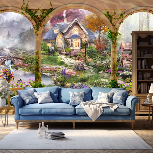 Fototapet fara imbinari Eden Garden