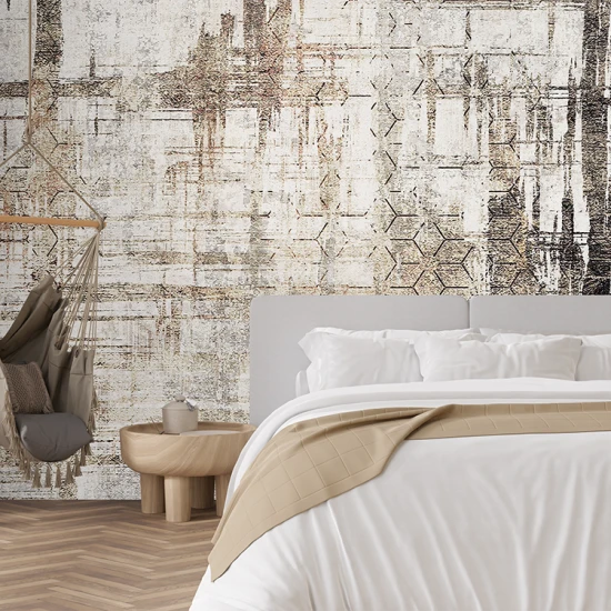 Fototapet fara Imbinari Forme Geometrice Grunge Pe Textura De Ciment