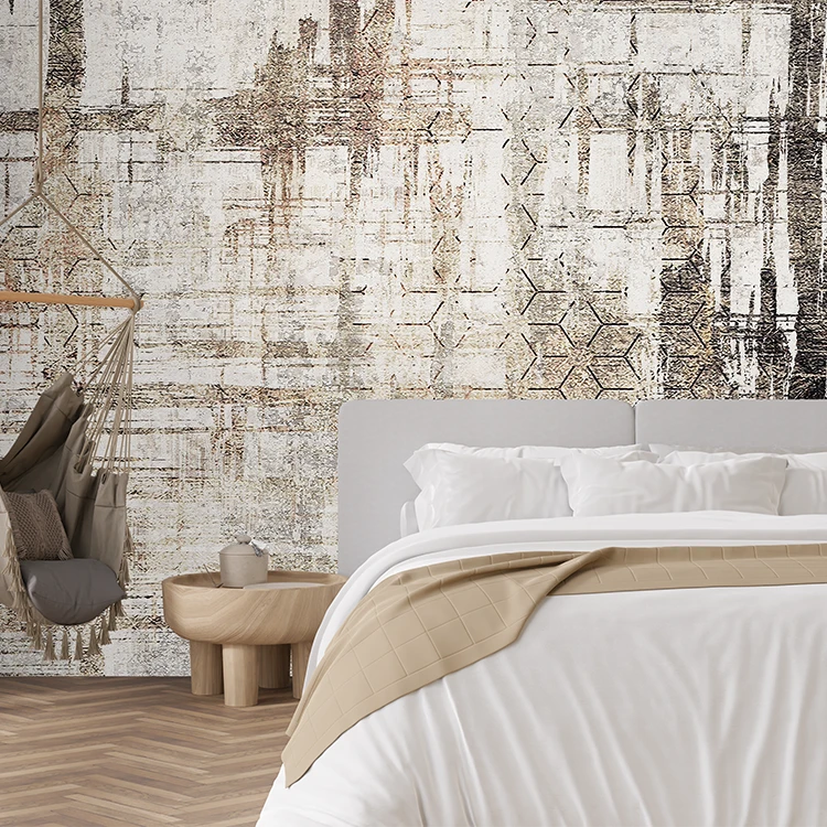 Fototapet fara Imbinari Forme Geometrice Grunge Pe Textura De Ciment